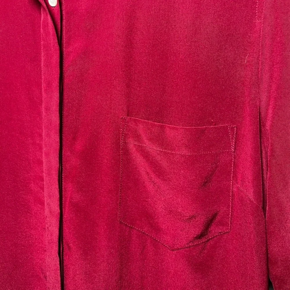 J. Crew Long Sleeve Button Down Shirt in Deep Rose